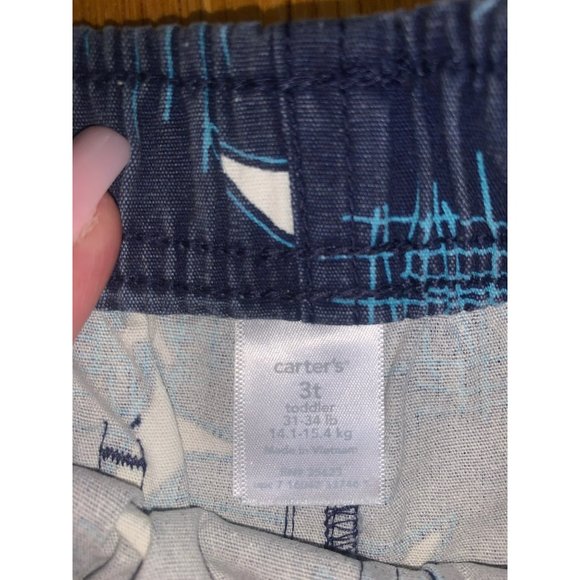 NWT Carters swimwear blue and sharks sz 3 T - Picture 3 of 4